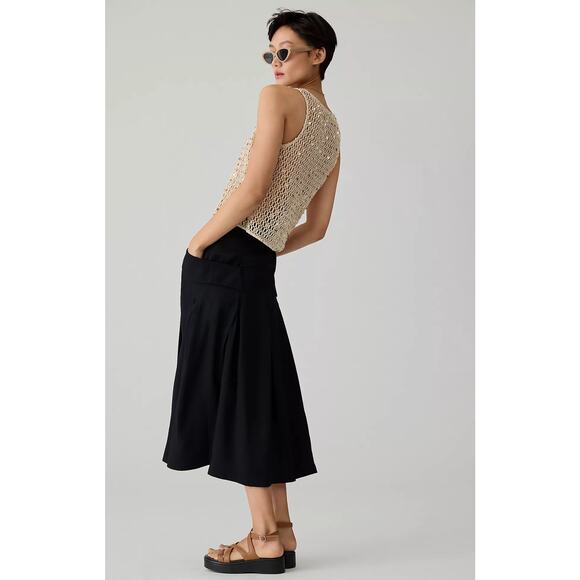 Anthropologie Maeve Pleated A-Line Skirt-Size 8 New - Picture 4 of 5